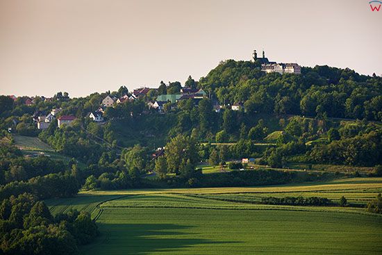 Gora Swietej Anny, panorama od strony S. EU, Pl, Opolskie. Lotnicze.